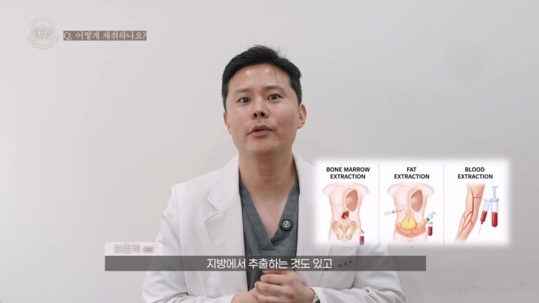 로렐의원 유튜브 영상 편집 및 생성형 AI 이미지 기술을 활용한 메디컬 정보 시각화 화면
